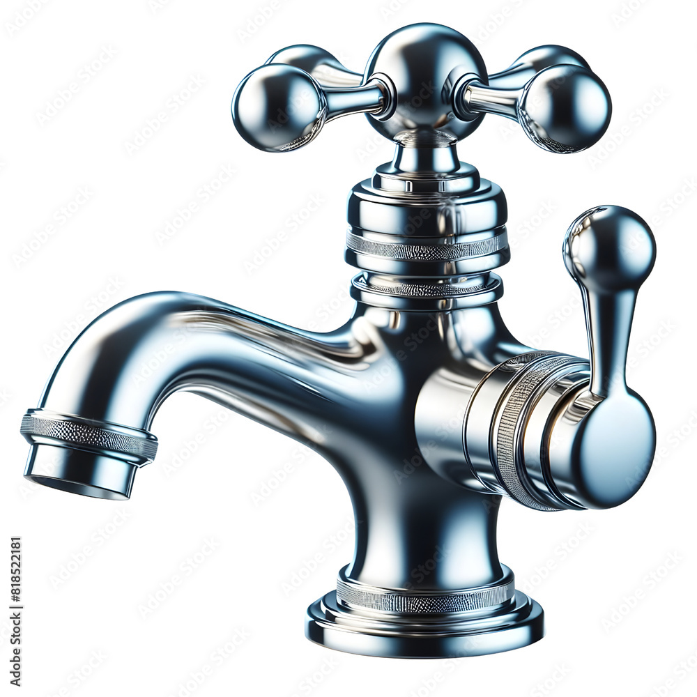 a water tap, isolated with transparent background, png