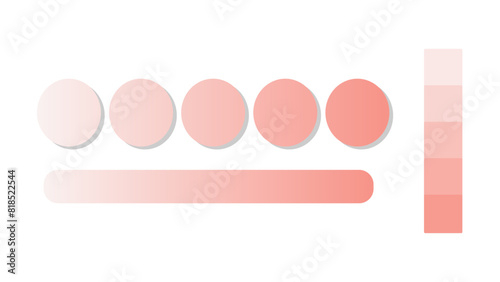 Abstract gradient background with coral, dusty rose, rose quartz, cream color palette. Abstract illustration with gradient blur design. Colorful gradient. Vector illustration