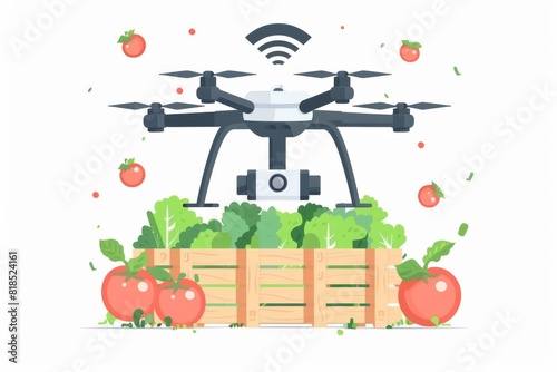 Modern farms adopt smart drone technology to enhance agricultural efficiency with precise aerial applications of fertilizing and crop spraying, improving soil health and crop production