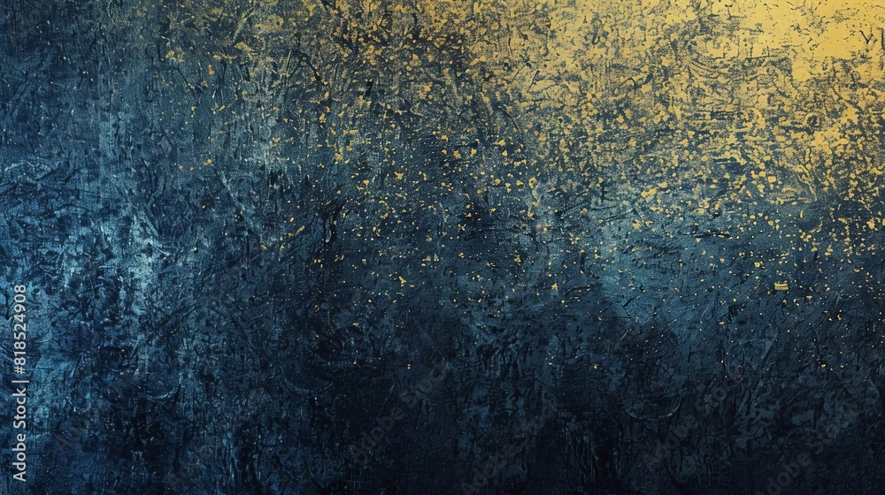 Fototapeta premium black and blue yellow gradient grainy background abstract noise texture design