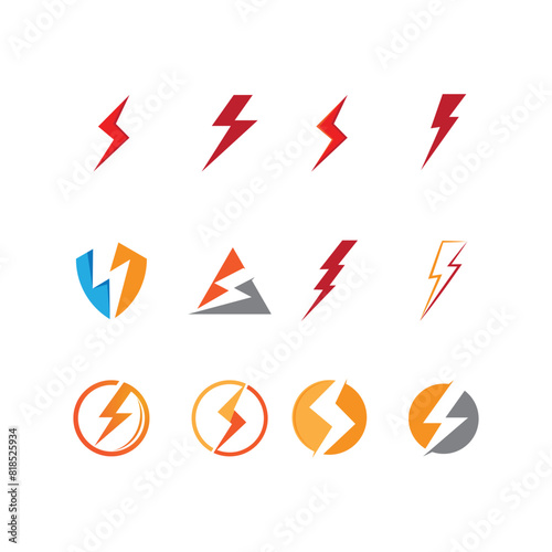 Light logo vector template and symbol