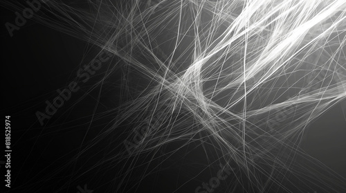abstract background with glowing white lines.