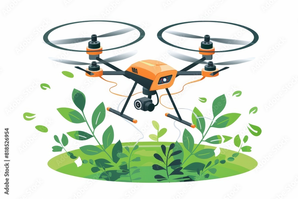 Precision aerial applications by smart drones on modern farms enhance farming efficiency and soil health, revolutionizing agricultural with efficient fertilizing and crop spraying