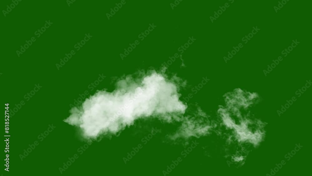 smoke. cloud. steam. green screen