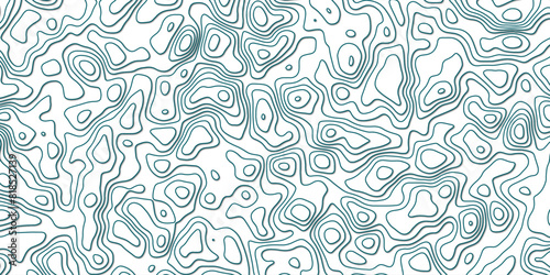 Abstract topography wavy line map.