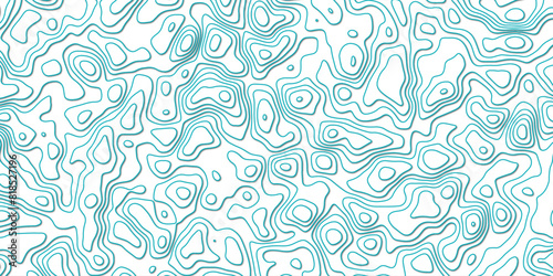Abstract topography wavy line map.