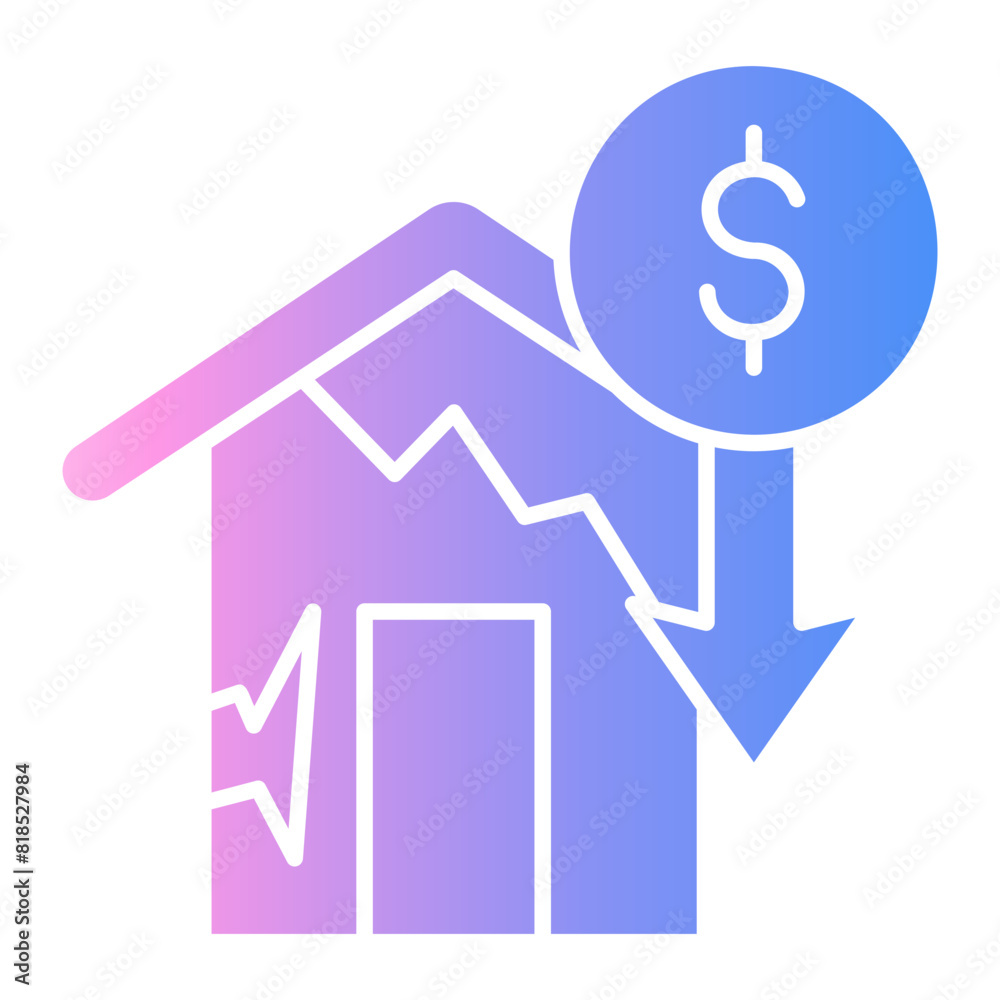 house damage icon house damage icon