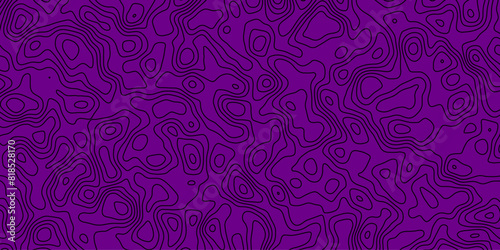 Abstract topography wavy line map.