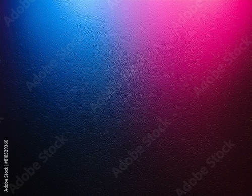 Glowing Hues: Black, Pink, and Blue Abstract Canvas