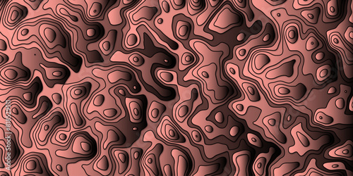 Relief carving patterns into dynamic dimensions of artistic geographic motion

