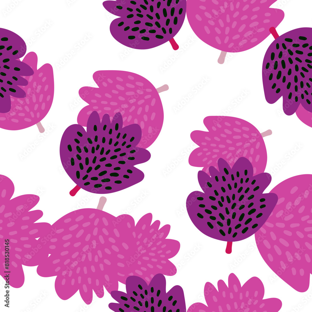 Fresh and trendy seamless design featuring succulents and floral elements, ideal for fashion prints and decorative backgrounds in vibrant colors.