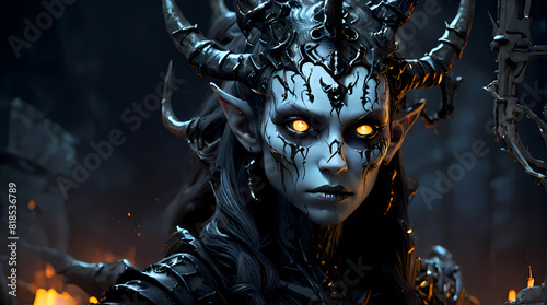 portrait of a person with a mask
