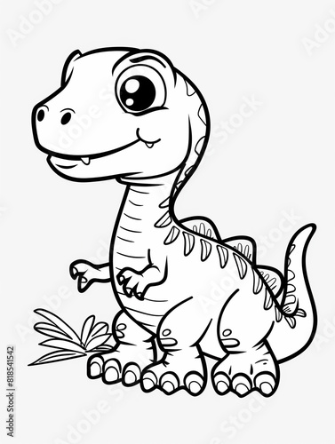 Dinosaur Adventures Coloring Sheets  kids friendly  joyful