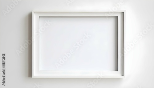 A minimalist white frame with a matte finish upscaled_3
