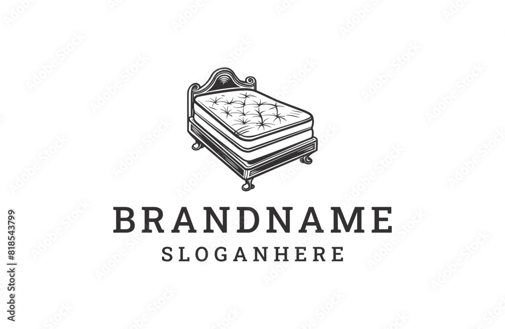 Mattress logo style icon design template flat vector Mattress logo style icon design template flat vector