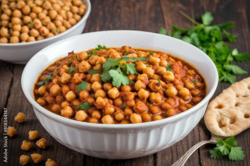 chickpeas masala, generated by artificial intelligence chickpeas masala, generated by artificial intelligence