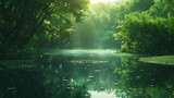 Emerald Serenity: A Symphony of Green Landscapes