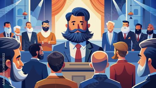 Engaging Business Conference with Charismatic Speaker and Attentive Audience