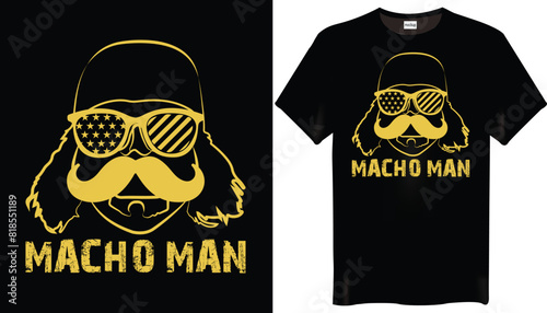 Macho Man Wwe T-Shirts Design photo