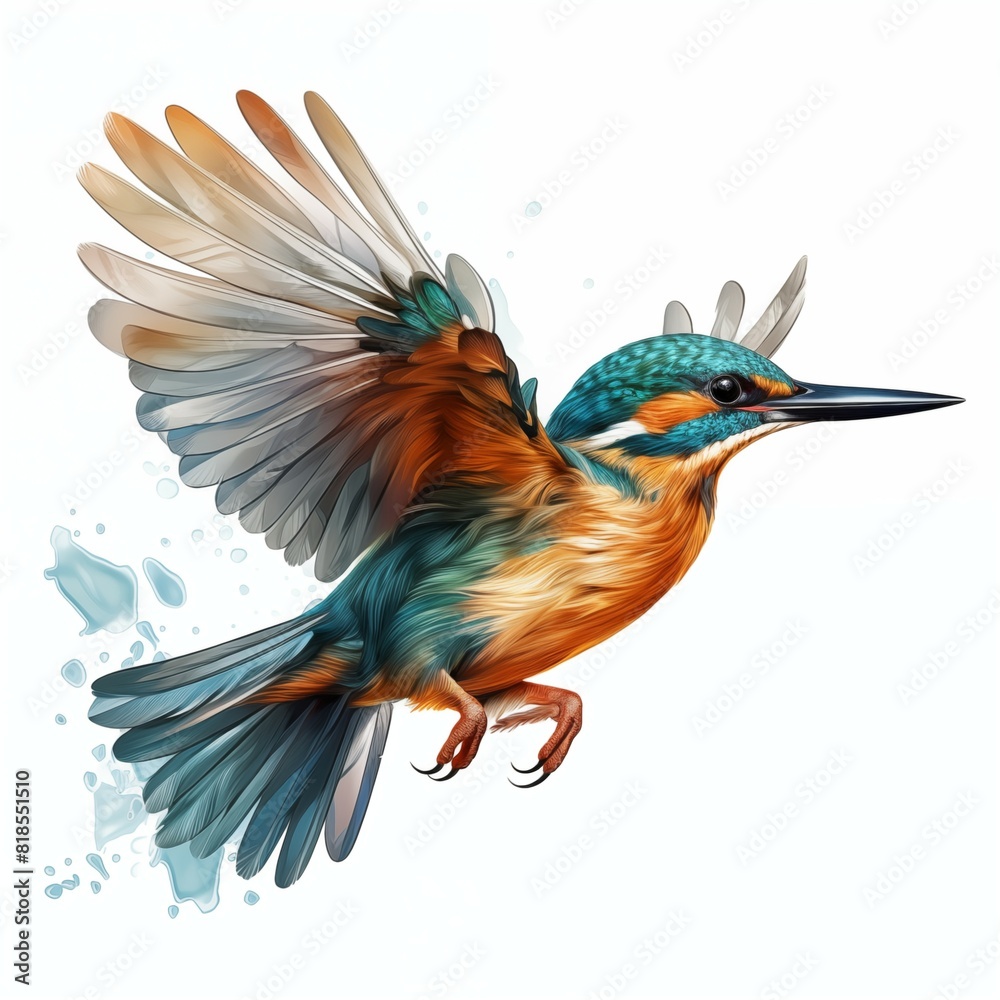 Fototapeta premium colorful beautiful birds Created with Generative AI technology.