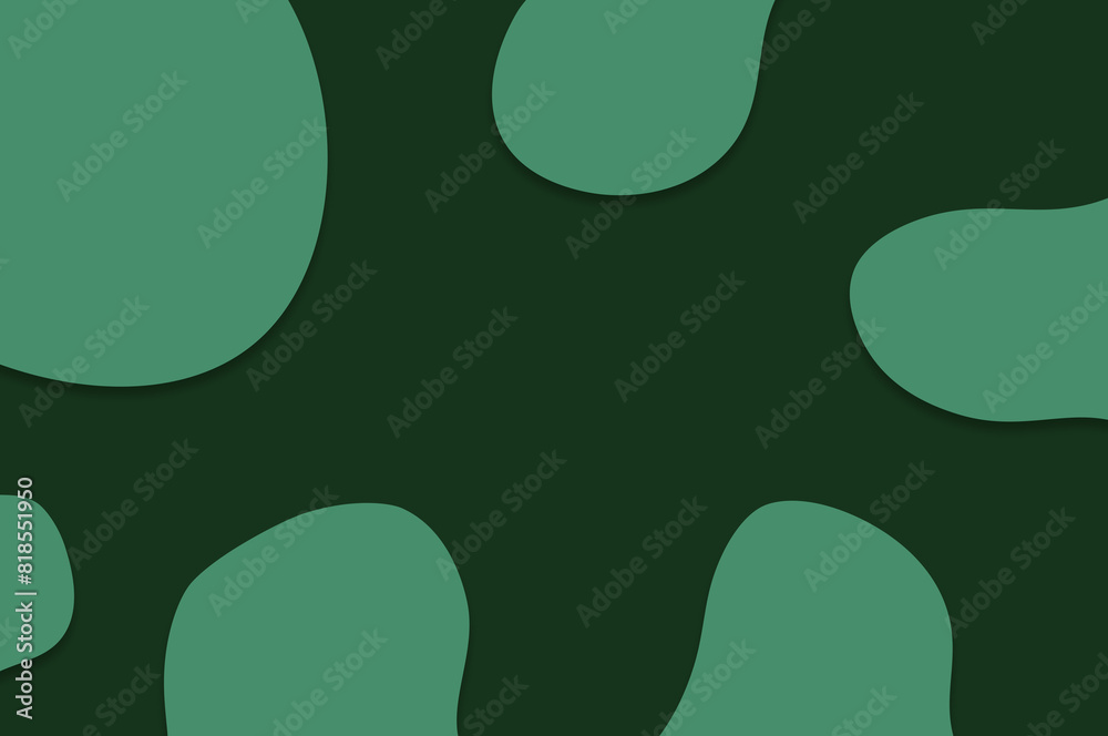 Simple soft green irregular abstract wavy color blocks Simple soft green irregular abstract wavy color blocks