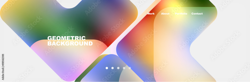 Arrows and squares with bright colors and round angles. Vector Illustration For Wallpaper, Banner, Background, Card, Book Illustration, landing page Arrows and squares with bright colors and round angles. Vector Illustration For Wallpaper, Banner, Background, Card, Book Illustration, landing page