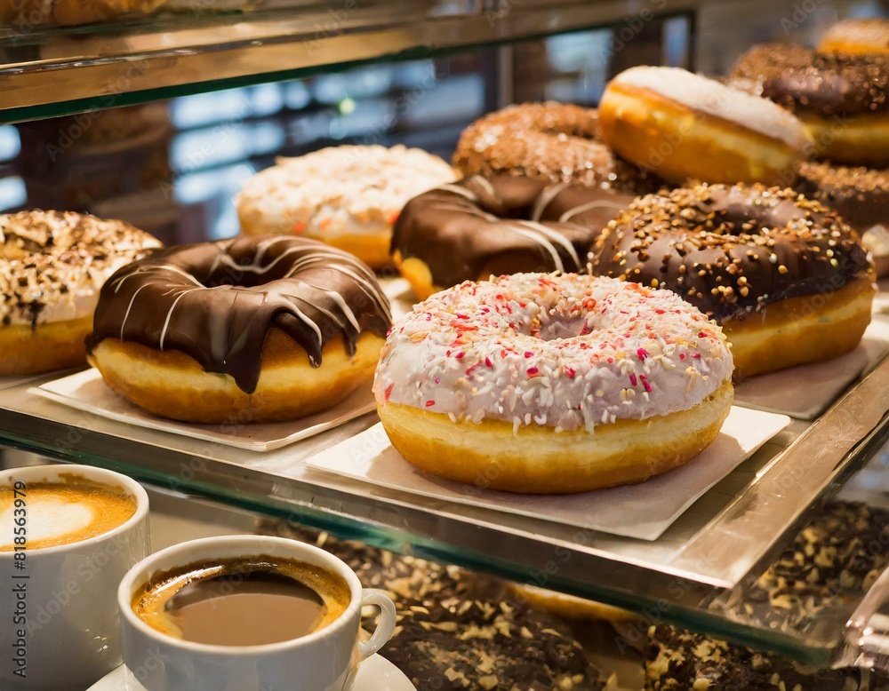 cup of coffee and donuts cup of coffee and donuts