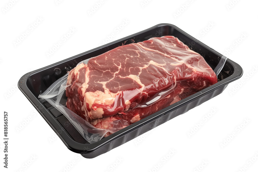 Raw beef steak transparent background png file, Generative AI Raw beef steak transparent background png file, Generative AI