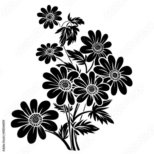 Daisy silhouette, daisy svg, daisy png, daisy illustration, Daisy, Silhouette flower, floral svg, herb svg, flower illustration, flower, floral, vector, nature, illustration, spring, design, pattern, 