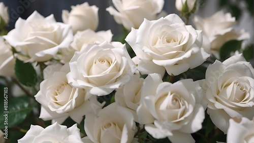 White rose close up