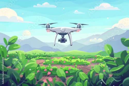 drone technology for aerial monitoring in agriculture, precision soil health analysis, smart crop spraying, digital data collection, and efficient farm management