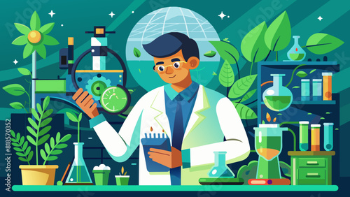 Innovative Scientist Conducting Research in a Modern Laboratory