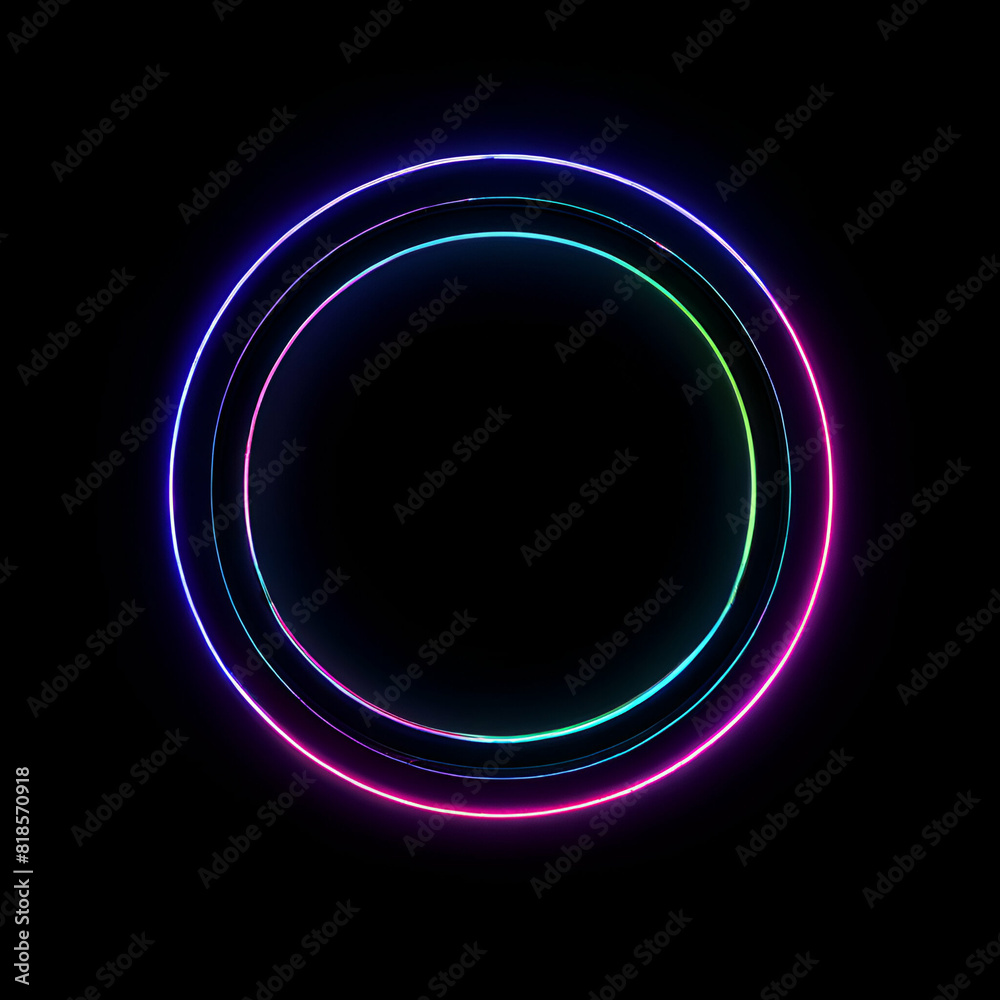 Obraz premium abstract background with glowing circles