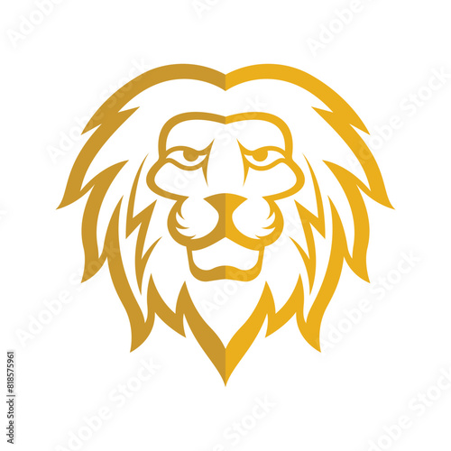 Elegant and dignified lion head logo design