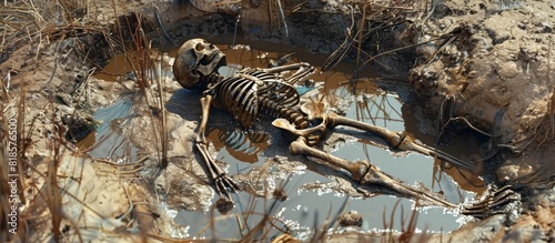 Skeleton Unearthed A Highly Detailed D Rendering of a Fascinating Archaeological Discovery