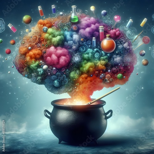 Illuminate Your Creativity Inspiring Mindset and Innovative Ideas  Microstock Image