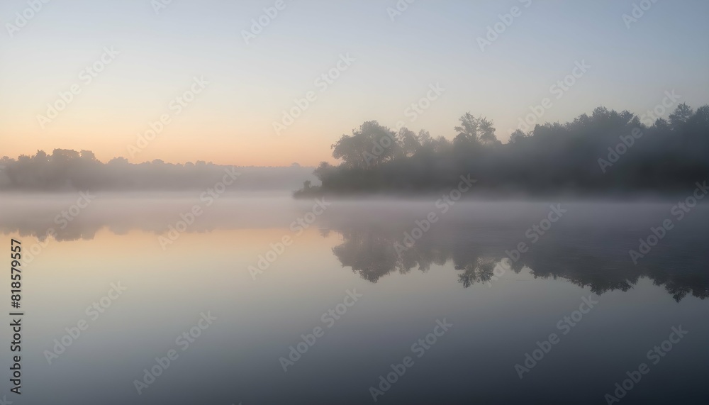 A mist covered lake at dawn upscaled_3