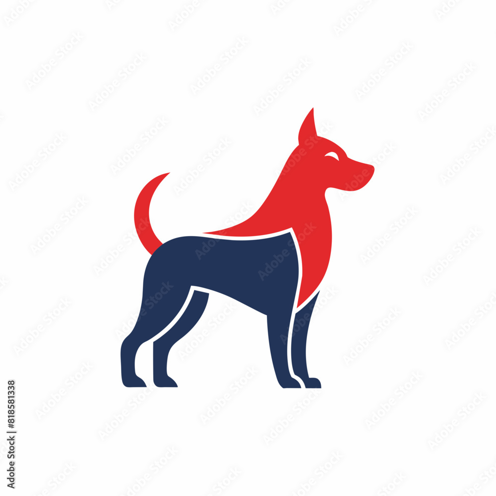 Fototapeta premium illustration of a dog vector art