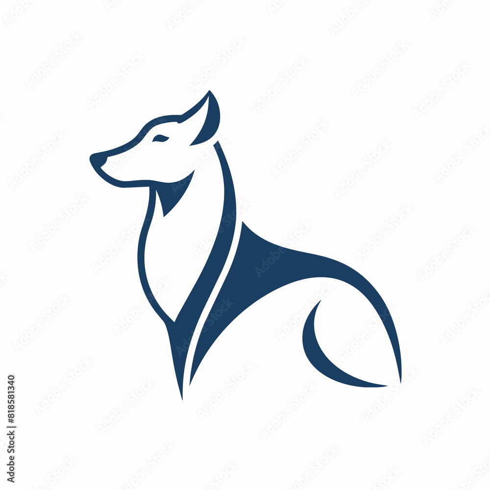 Dog logo design icon vector art illustration Dog logo design icon vector art illustration