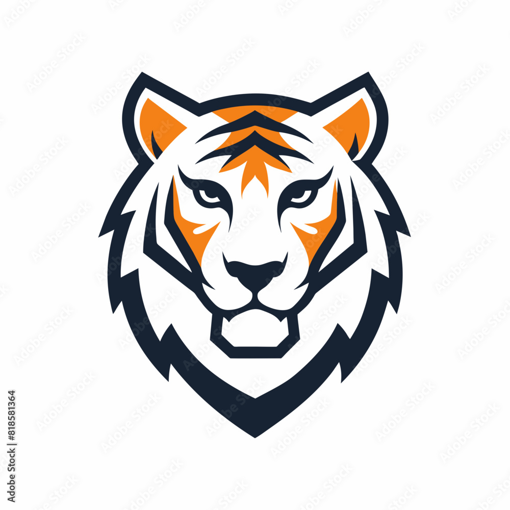 head of tiger logo design vector art head of tiger logo design vector art