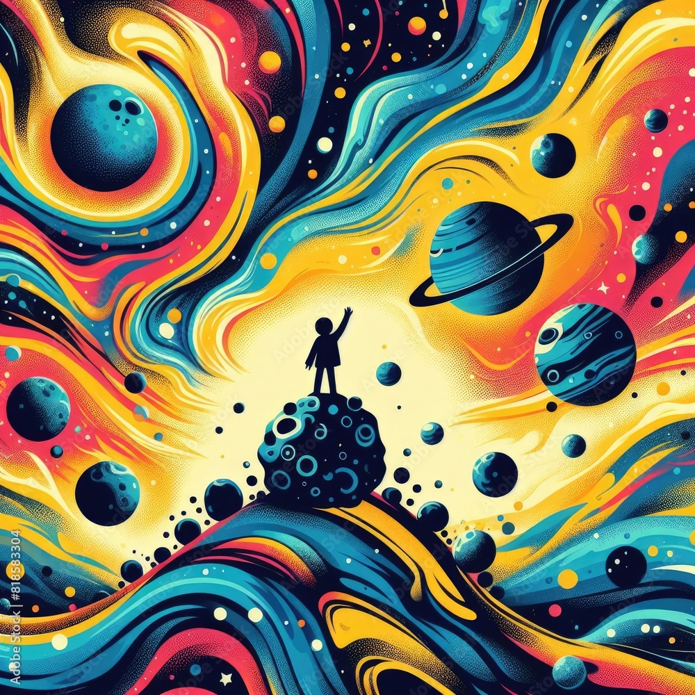 Obraz premium Cosmic Illustration