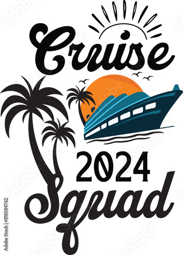 Download Family Cruise 2024 Summer Vacation Cruise Ship Lover vector design art icon graphic