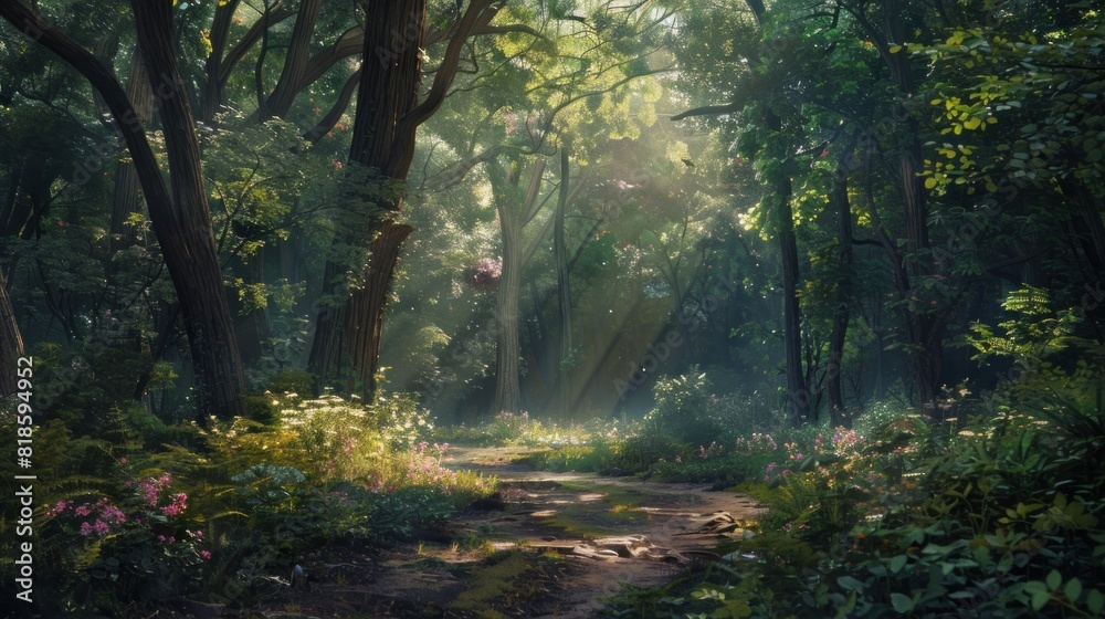 Fototapeta premium morning in the woods