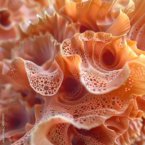 Extreme Magnification of Skin Revealed in Stunning D Rendering