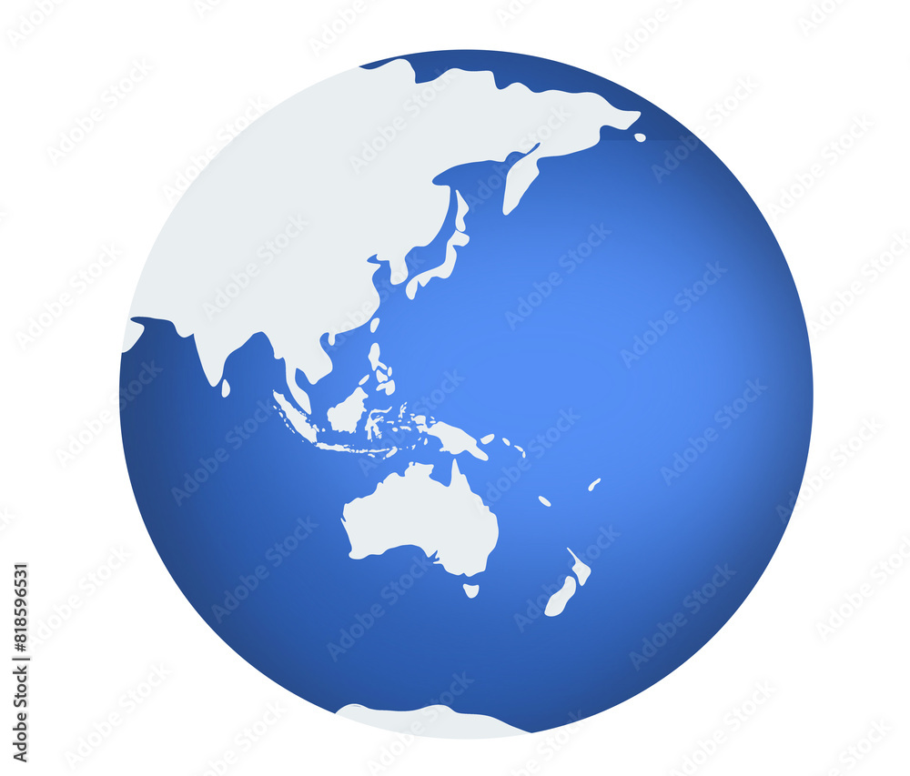 World globe illustration World globe illustration