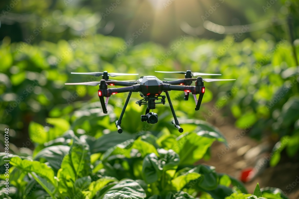 agriculture with precision isometric sensors, drone application, and vector technology for efficient water use and crop nutrition in vegetable gardens agriculture with precision isometric sensors, drone application, and vector technology for efficient water use and crop nutrition in vegetable gardens
