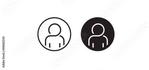person icon on white background	