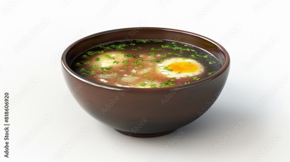chicken soup, isolated on white background chicken soup, isolated on white background