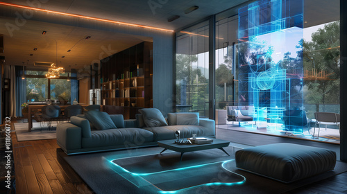 A sleek and modern living room