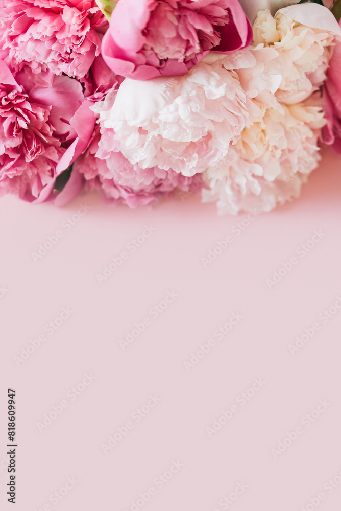 Pastel peony flowers in bloom floral spring art festive background, wedding decor and luxury branding design. pastel and soft floral card. pretty and romantic flowers in floral shop. Copy space Pastel peony flowers in bloom floral spring art festive background, wedding decor and luxury branding design. pastel and soft floral card. pretty and romantic flowers in floral shop. Copy space